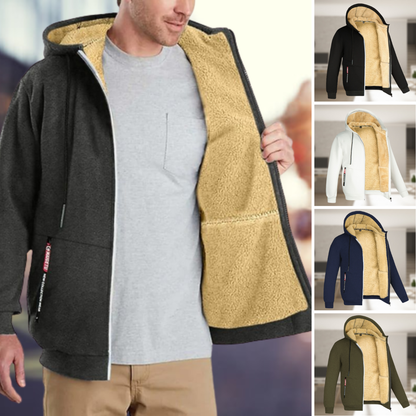 Warmes Winterkleid mit Fleecekragen - IdealeKleiden