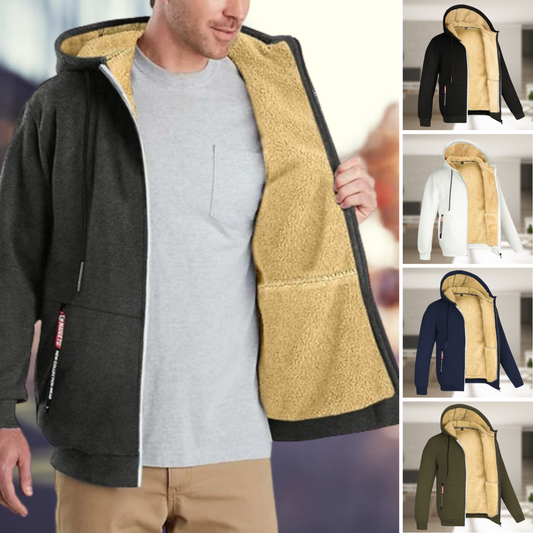 Warmes Winterkleid mit Fleecekragen - IdealeKleiden