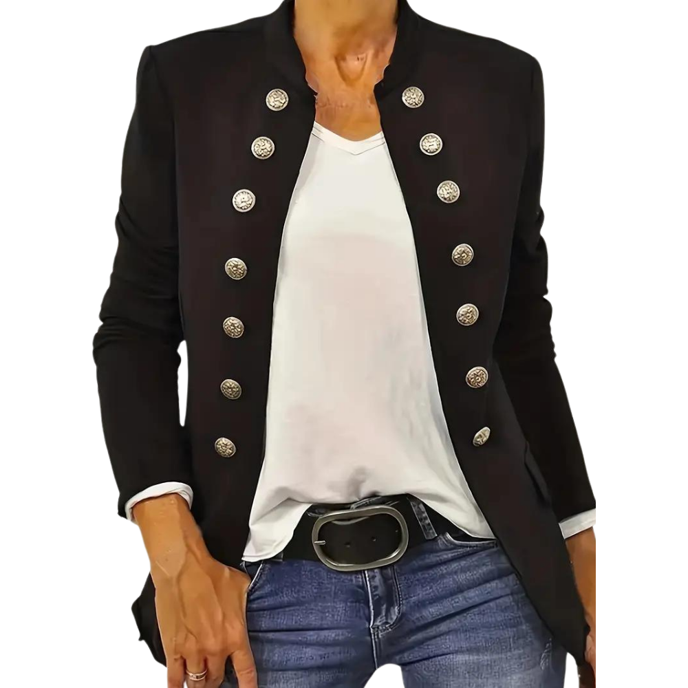 Elegant Women's Blazer Black Versatile