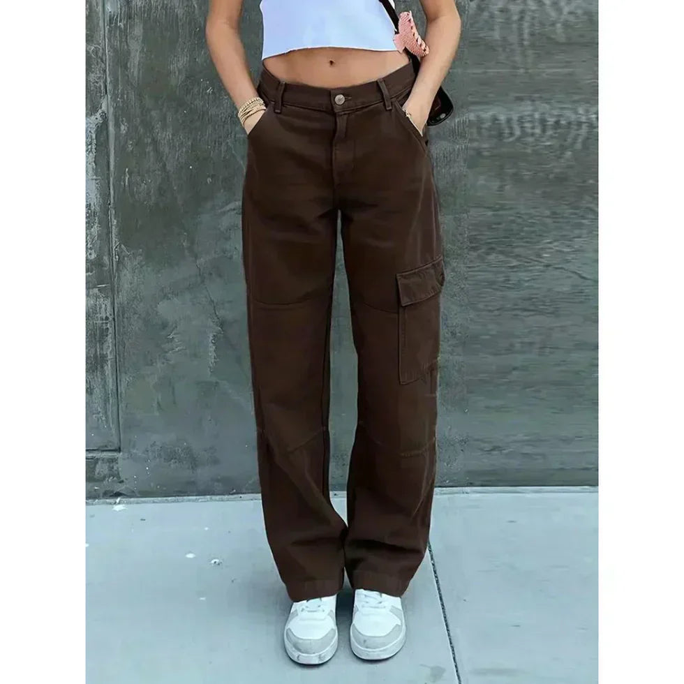 Fashionable Women's Cargo Pants Comfortable Elegant