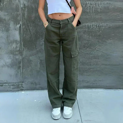 Fashionable Women's Cargo Pants Comfortable Elegant