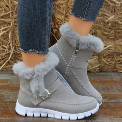Berna - Cool Suede Plush Ankle Boots
