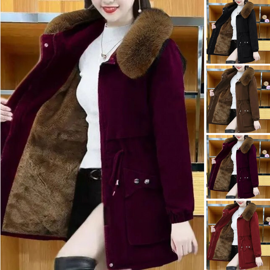 Veganer Winterparka Frauen Elegant Warm - IdealeKleiden