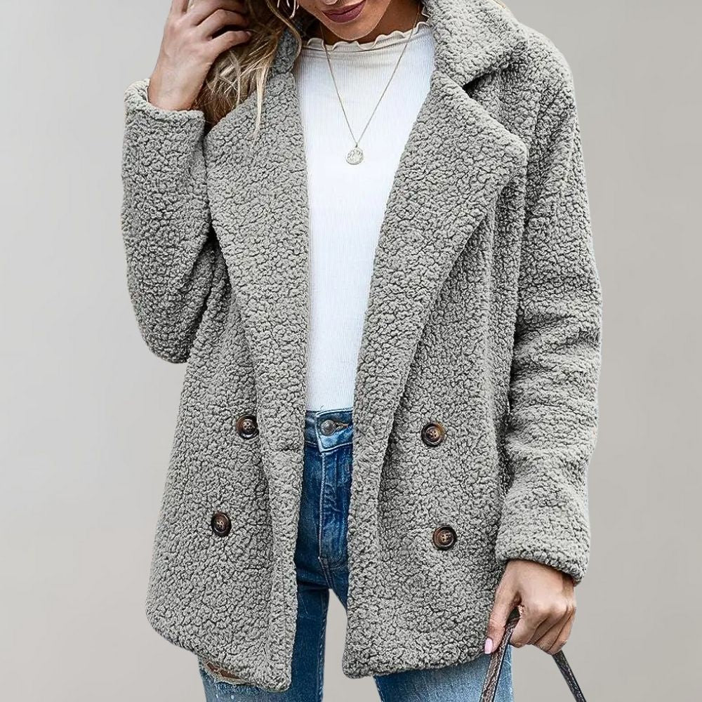 Women's Oversized Teddy Jacket Warm & Comfortable