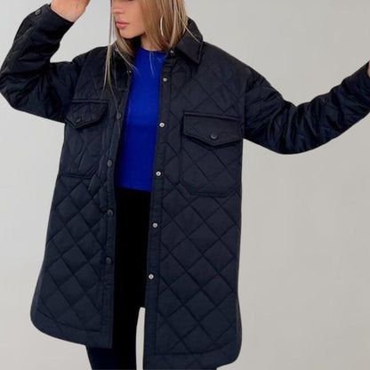 Elegant Men's Winter Jacket → is incorrect, as the product is a women's jacket.
Correct answer:
Stylish Women's Long Autumn Jacket