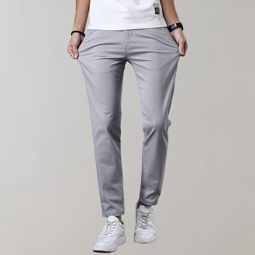 Fashionable Men's Chinos Slim Fit Cotton Elegant