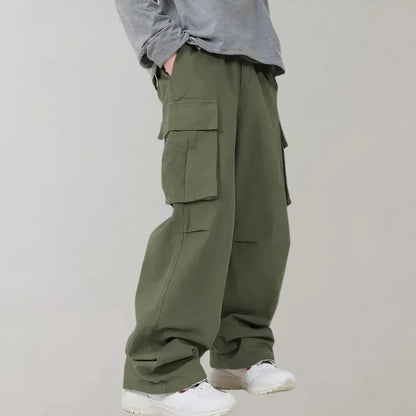 Modische Herrenhose Gerades Bein Cargo Stil