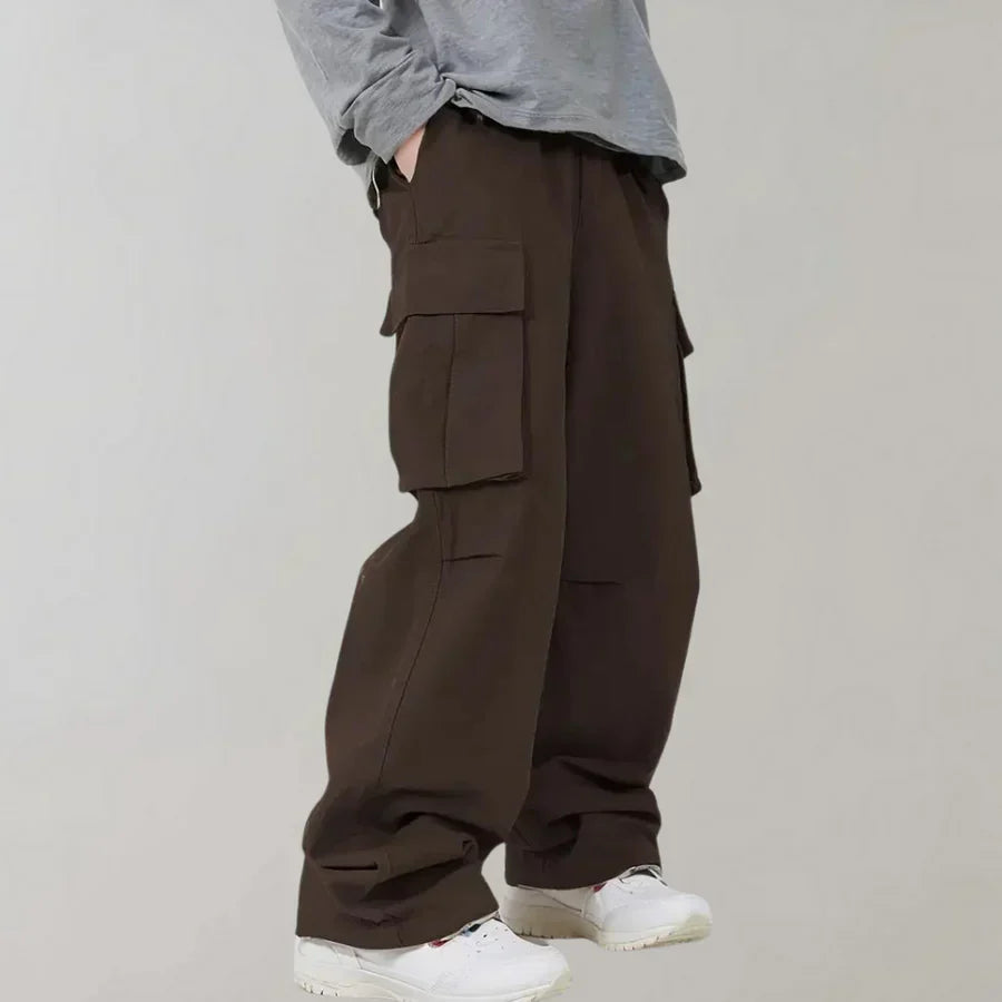 Modische Herrenhose Gerades Bein Cargo Stil