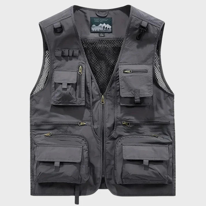 Men's Breathable Multi-Pocket Cargo Vest