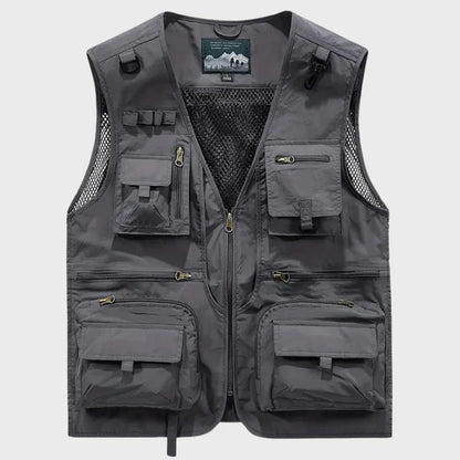 Men's Breathable Multi-Pocket Cargo Vest