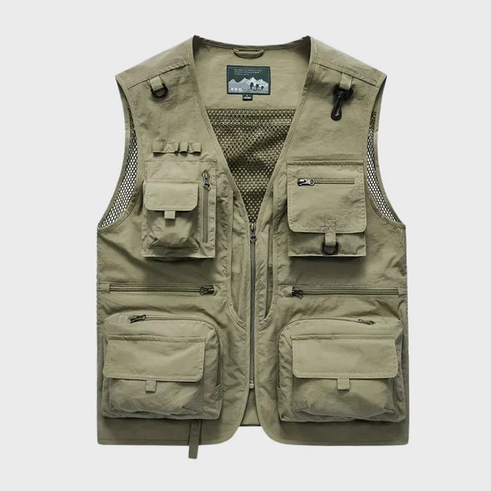 Men's Breathable Multi-Pocket Cargo Vest