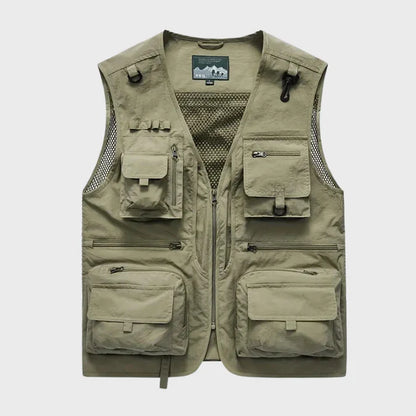 Men's Breathable Multi-Pocket Cargo Vest