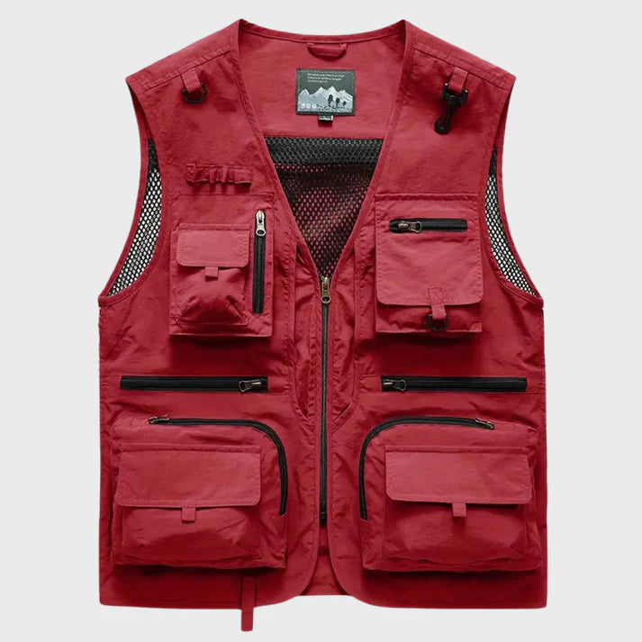 Men's Breathable Multi-Pocket Cargo Vest