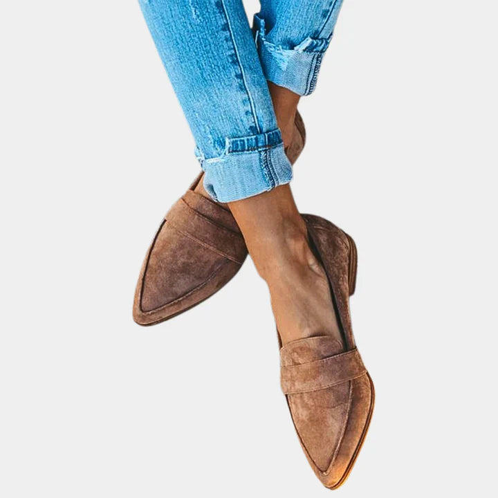 Women's Suede Slippers Brown