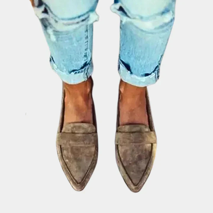 Women's Suede Slippers Brown