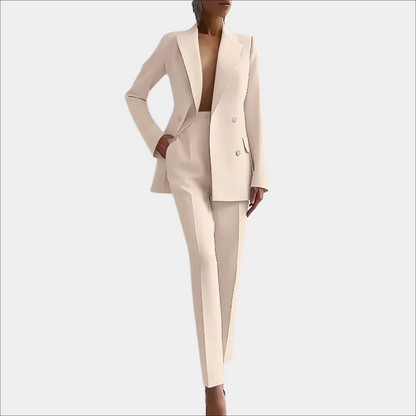 Women's Modern Double-Breasted Business Suit