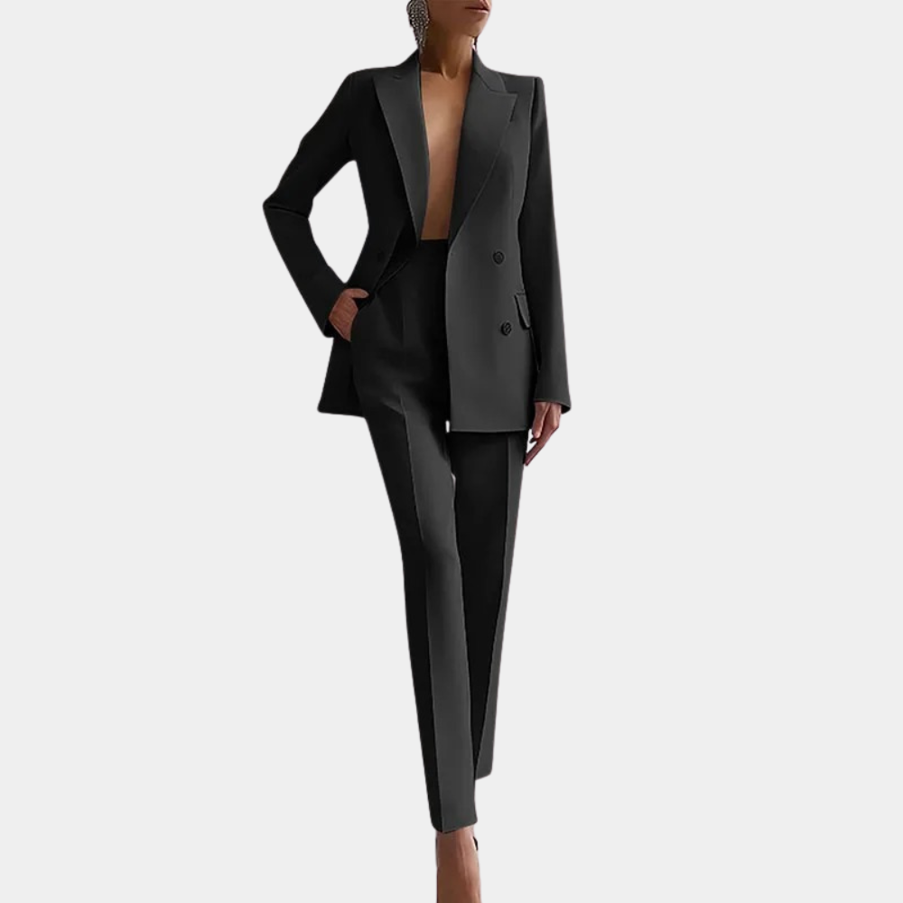 Women's Modern Double-Breasted Business Suit