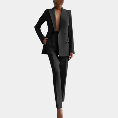 Women's Modern Double-Breasted Business Suit