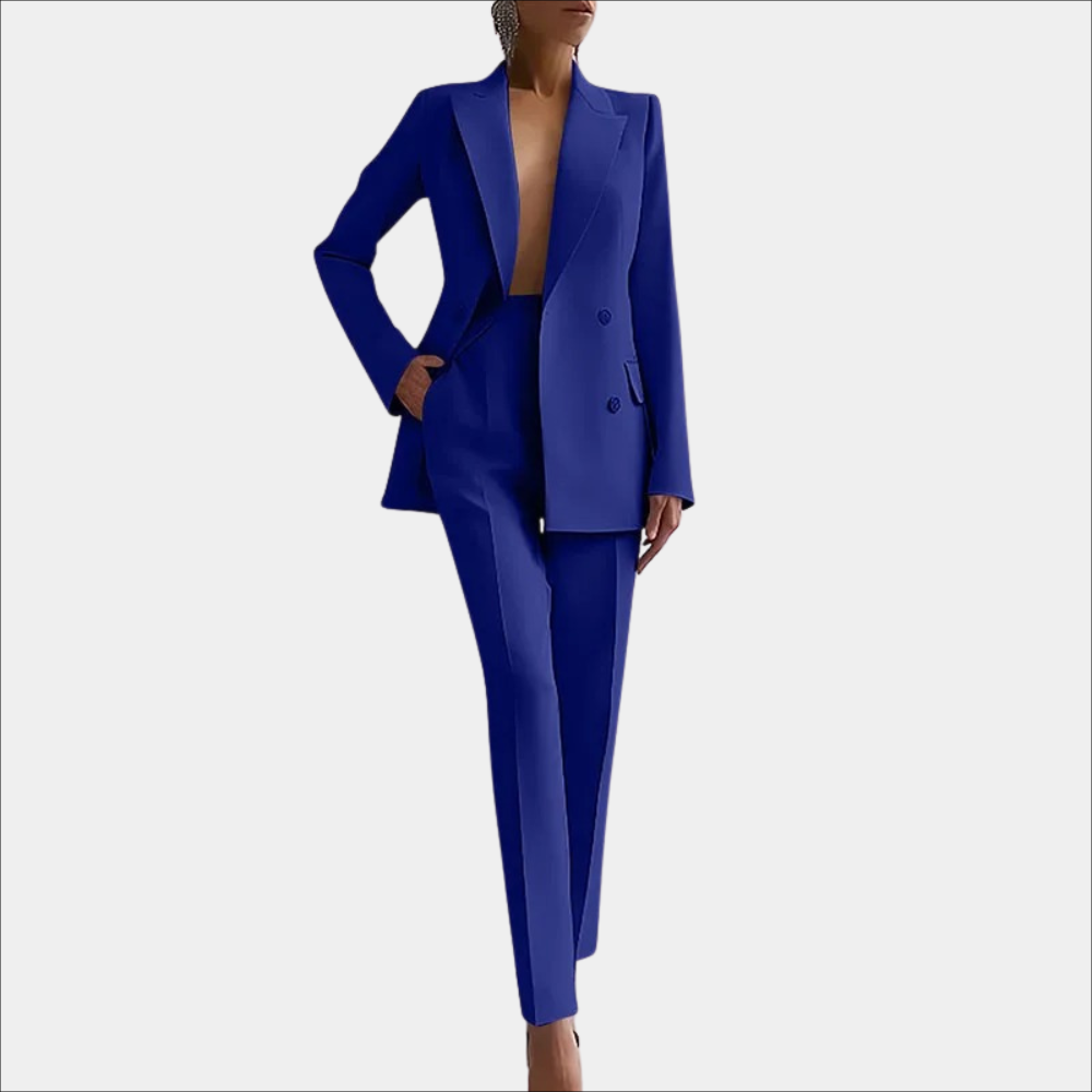 Women's Modern Double-Breasted Business Suit