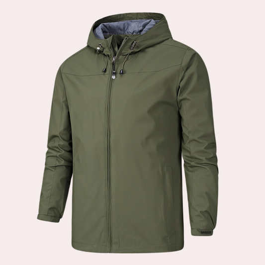 Herren Windbreaker Kapuzenjacke Wasserfest Modern - IdealeKleiden