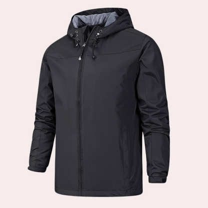 Men's Windbreaker Hooded Jacket Waterproof Modern