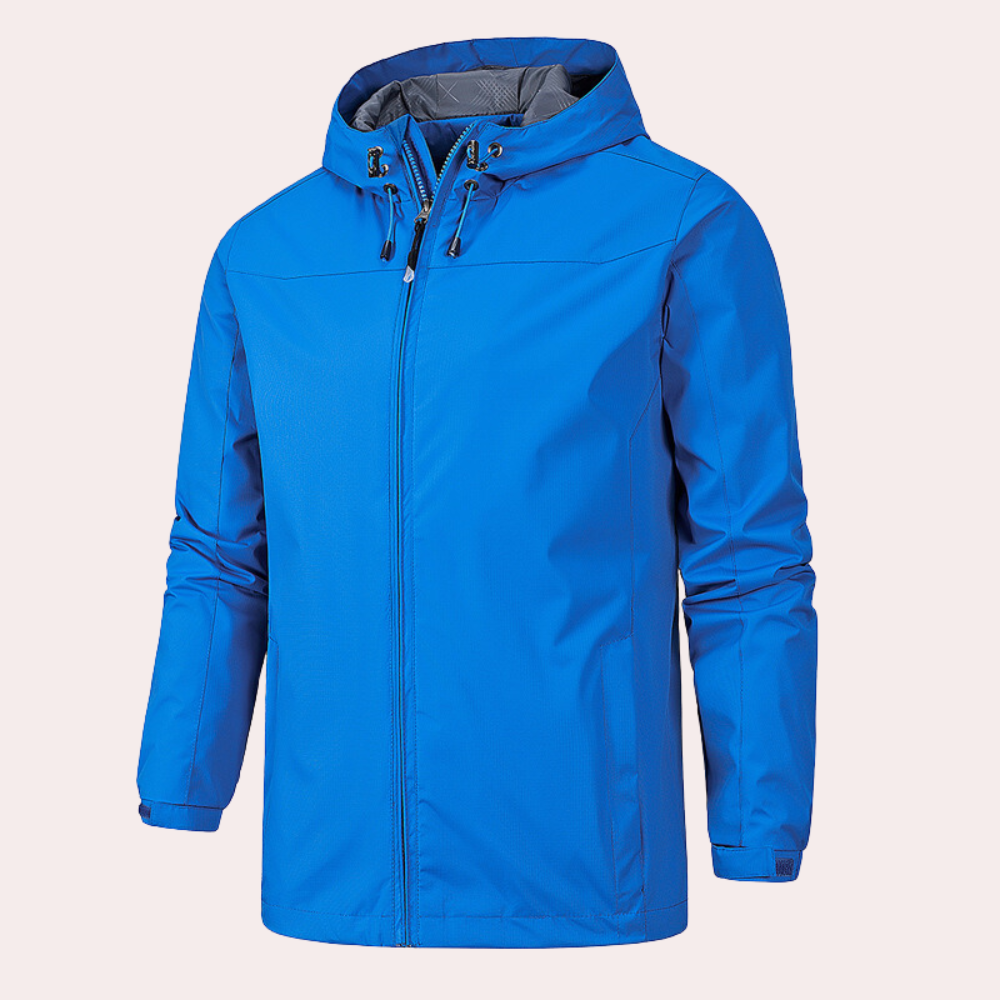 Men's Windbreaker Hooded Jacket Waterproof Modern