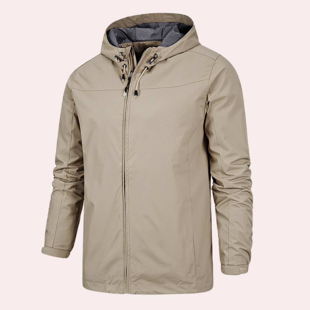 Men's Windbreaker Hooded Jacket Waterproof Modern