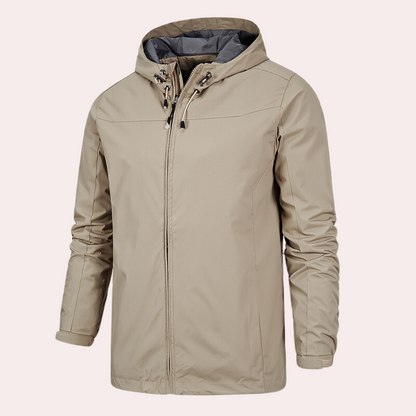 Men's Windbreaker Hooded Jacket Waterproof Modern