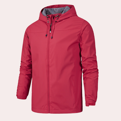 Men's Windbreaker Hooded Jacket Waterproof Modern