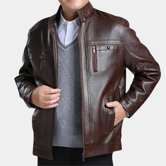Herren Steppjacke Moderne Stehkragen Design - IdealeKleiden
