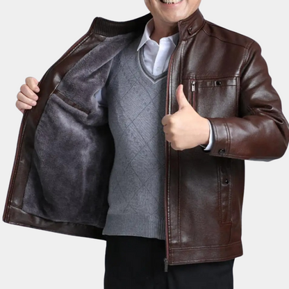 Men's Quilted Jacket Modern Stand-Up Collar Design