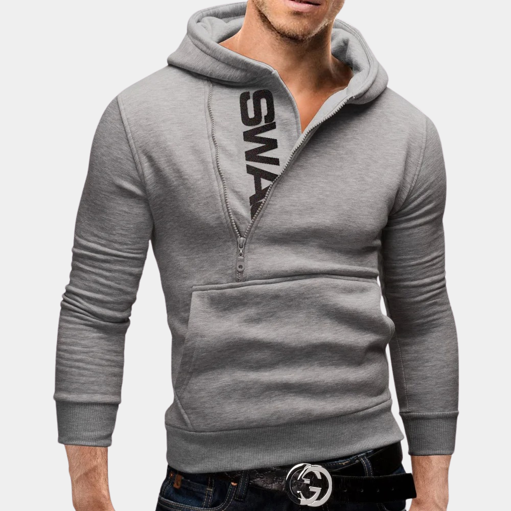 Stylish Men's Hoodie Zipper Trendy Design