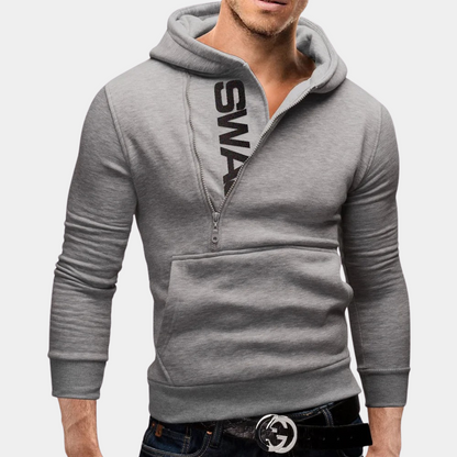 Stylish Men's Hoodie Zipper Trendy Design