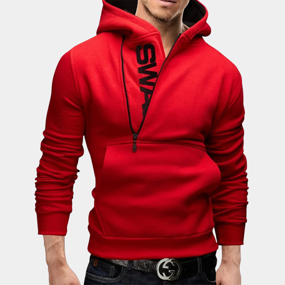 Stylish Men's Hoodie Zipper Trendy Design