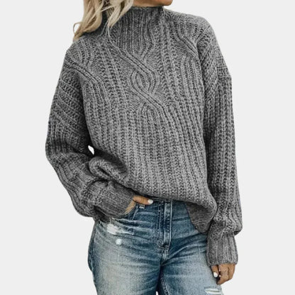 Women's Soft Violet Knitted Sweater