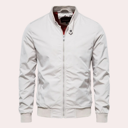 Herren Sommerjacke Stehkragen Reißverschluss