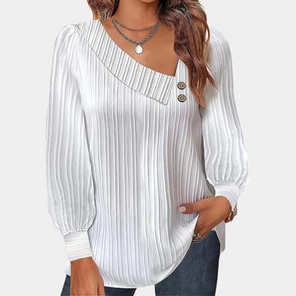 Women's Ribbed Blouse Modern Comfort