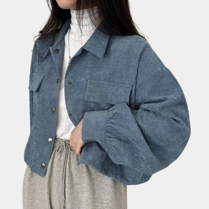 Women's Corduroy Autumn Jacket Trendy Style