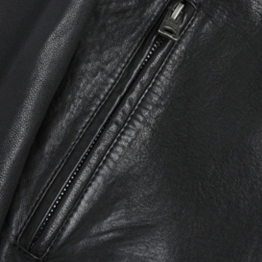 Elegante Lederjacke Herren Modern Cut - IdealeKleiden