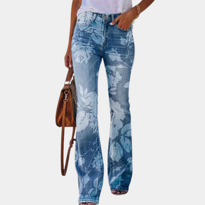 Modern Women's Jeans with Stylish Buttons