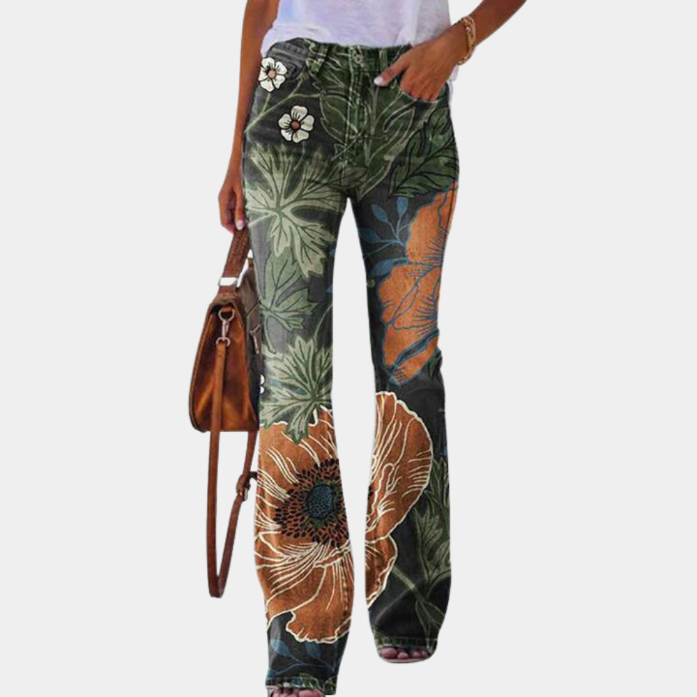 Modern Women's Jeans with Stylish Buttons