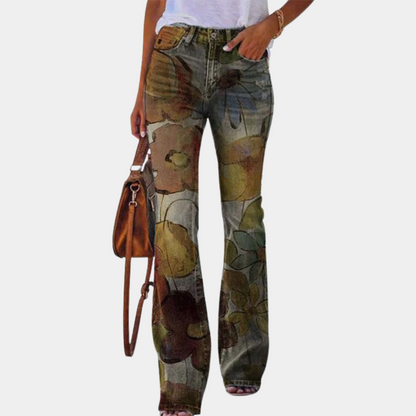 Modern Women's Jeans with Stylish Buttons