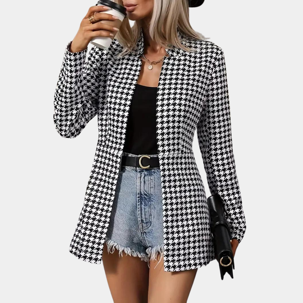 Elegant Long Fashionable Open Blazer