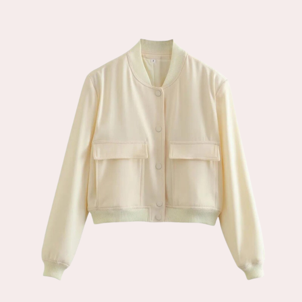 Modern autumn jacket women's bomber style