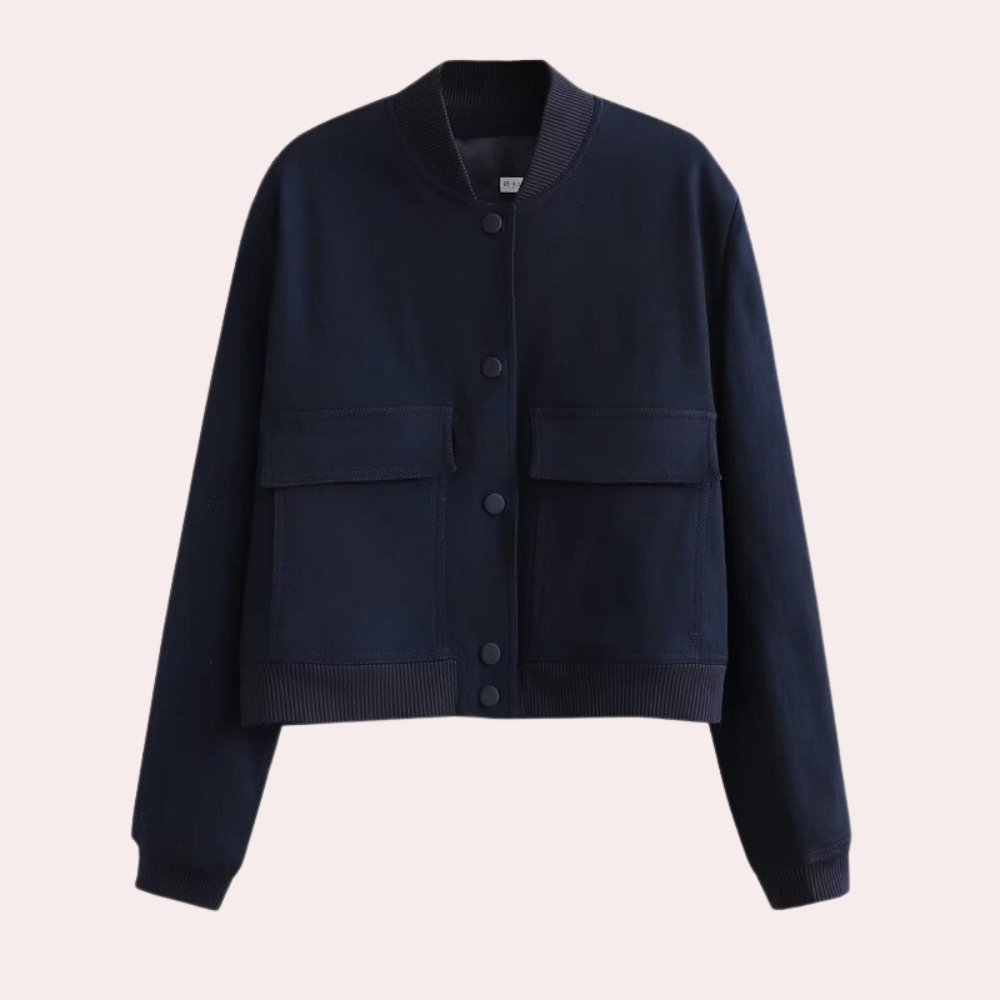 Modern autumn jacket women's bomber style