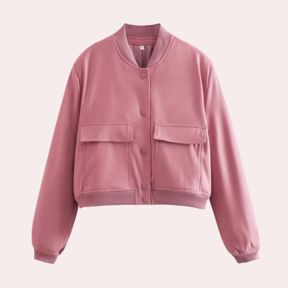 Modern autumn jacket women's bomber style