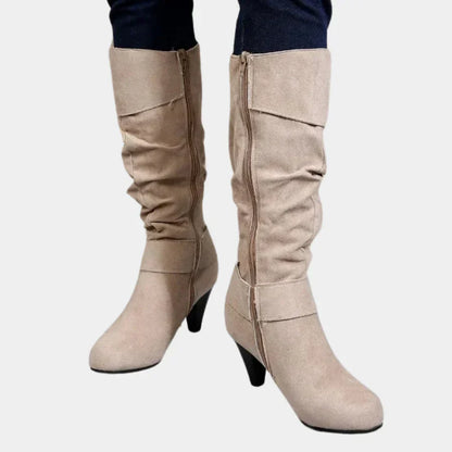 Stylish Women's Knee-High Leather Boots