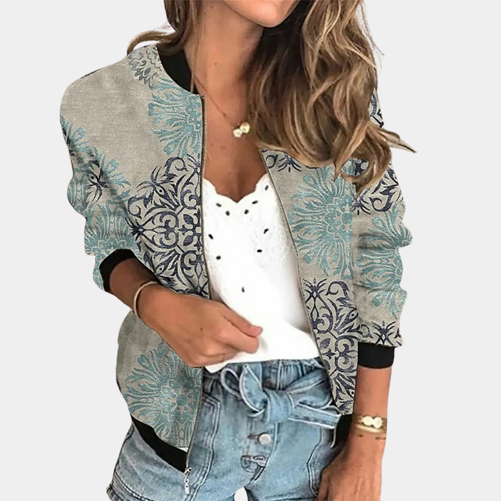 Women's Autumn Jacket Trendy Print Design