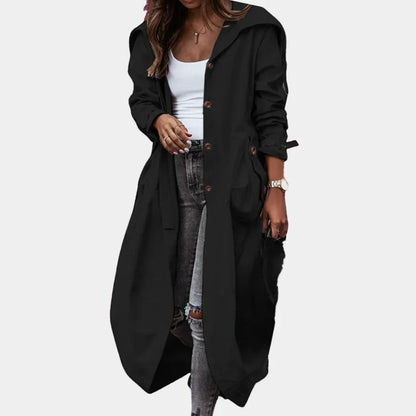 Elegant Women's Long Coat Modern Style