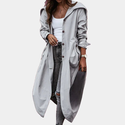 Elegant Women's Long Coat Modern Style